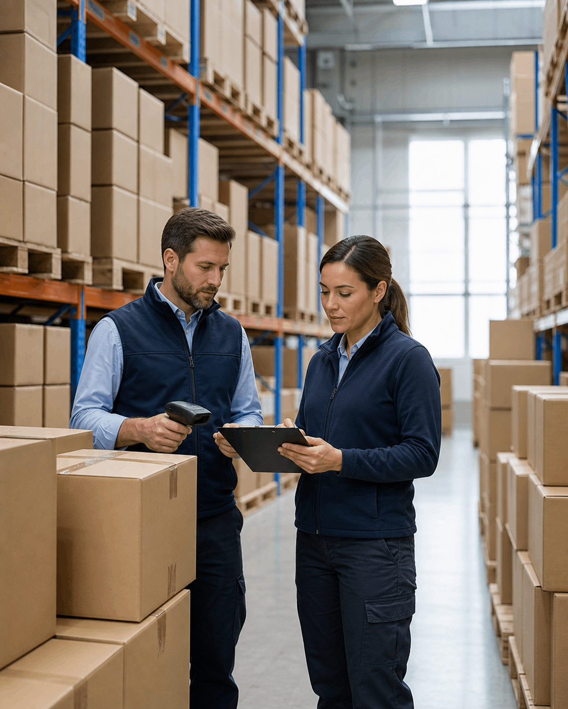 Industrial warehouse operations supporting automation product supply