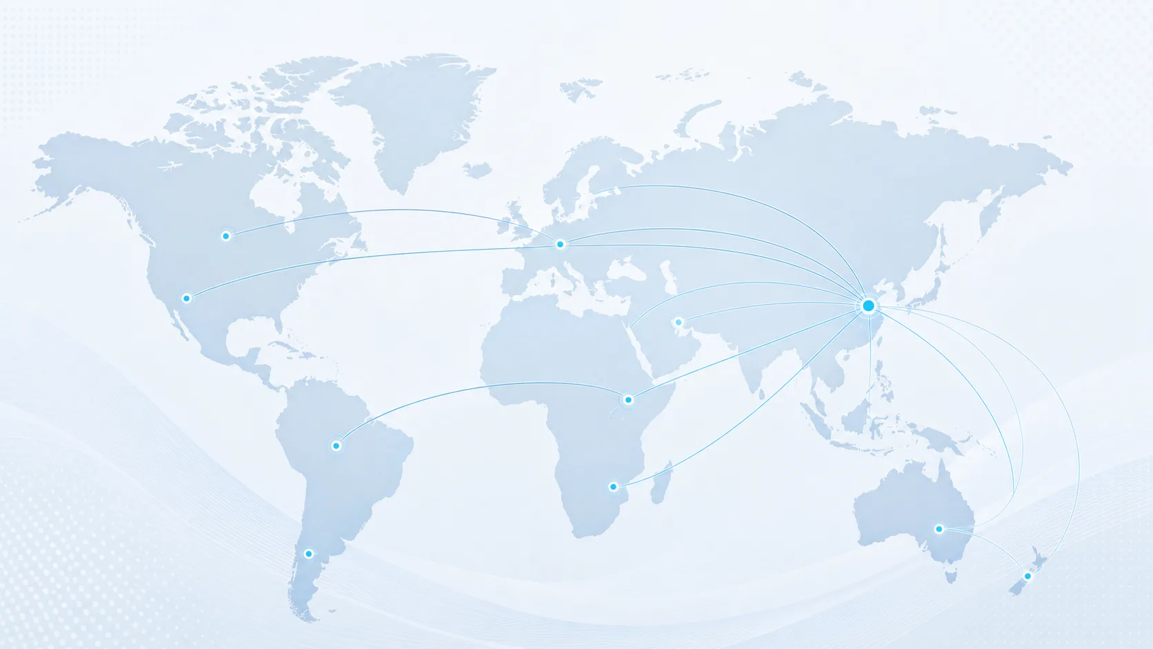 World map illustrating destination-based shipping